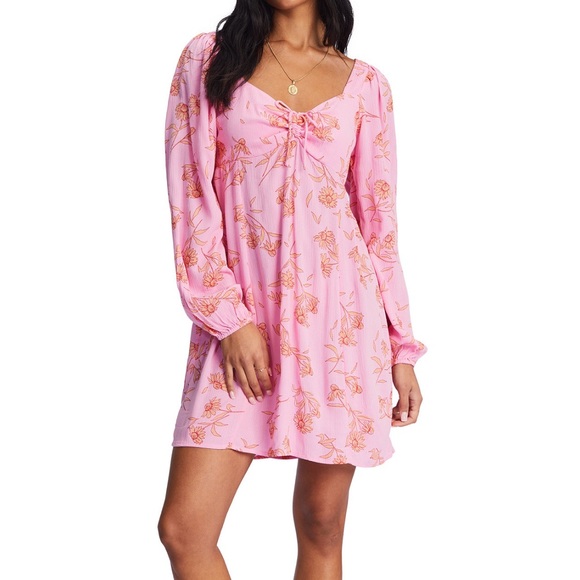 Printed Crinkle Woven Mini Dress - Picture 3 of 3